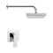 Chrome Shower Faucet Set with 9